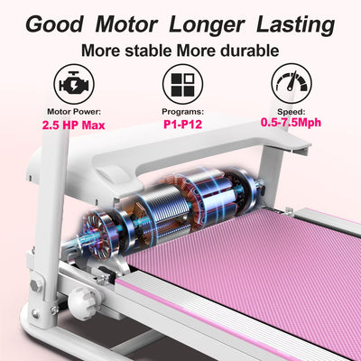 Home Folding Treadmill With Pulse Sensor