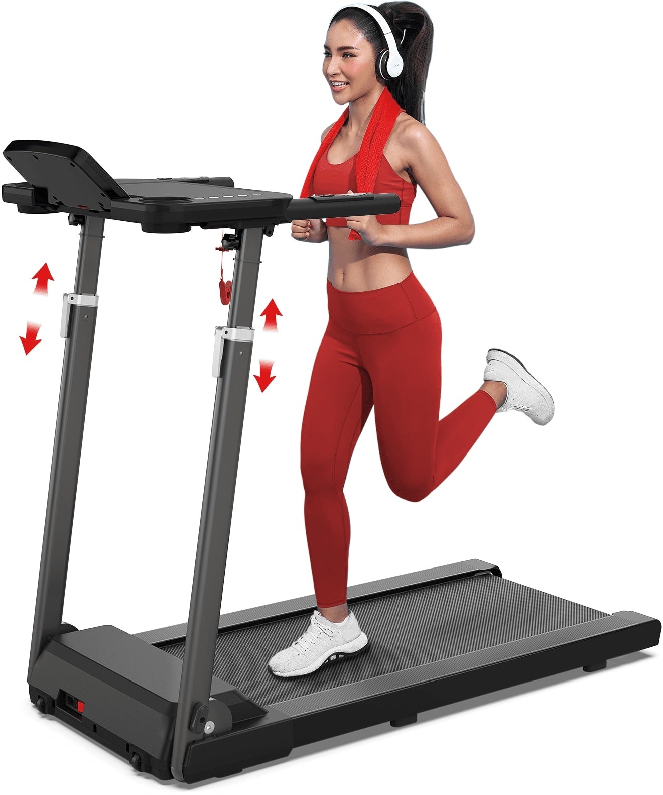 Treadmill With Tabletop Workstation