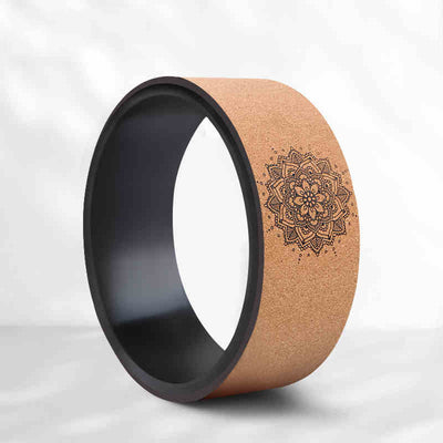 Cork Rubber Yoga Wheel