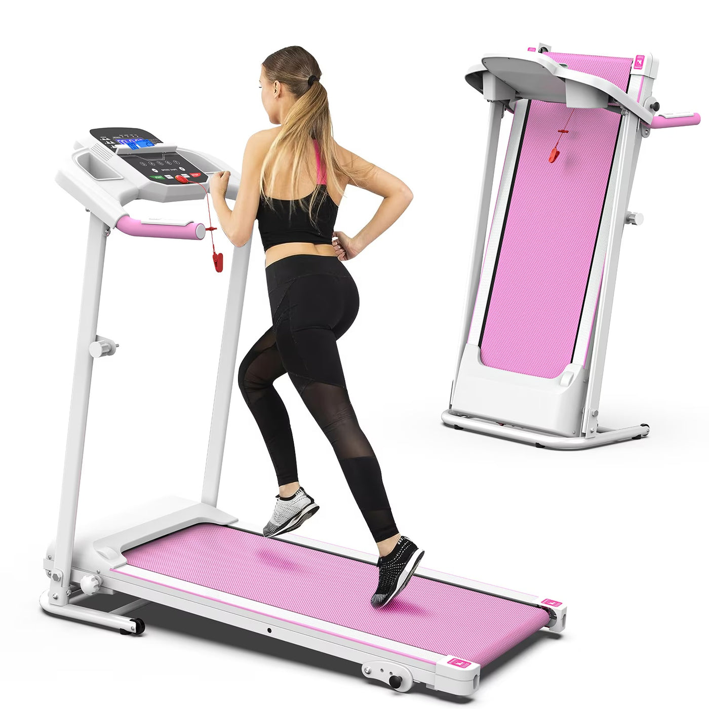 Home Folding Treadmill With Pulse Sensor